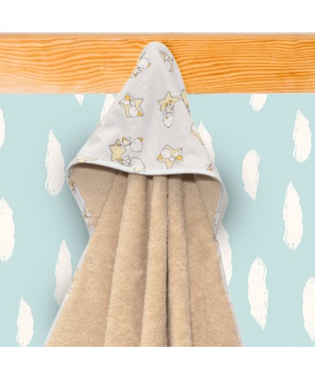Μπουρνούζι Κάπα 75x75cm 100% Βαμβάκι 450 γρμ/τμ Design 210 Oliver Baby