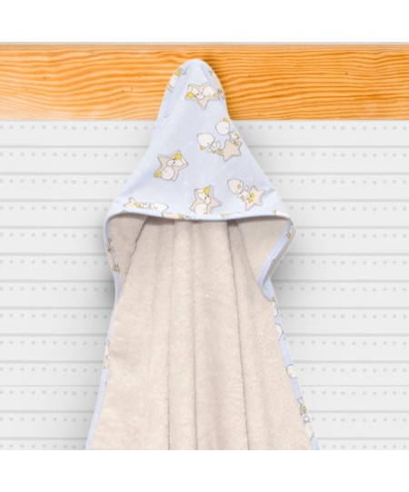 Μπουρνούζι Κάπα 75x75cm 100% Βαμβάκι 450 γρμ/τμ Design 211 Oliver Baby