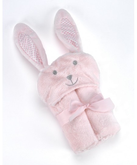 Κουβέρτα Pompon Rabbit 75Χ95cm Ροζ MORA