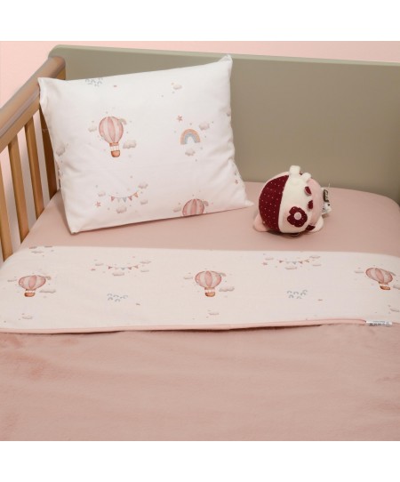 Minky ΝEW Κουβέρτα Λίκνου Διπλής Όψης 75x95 Des.422 Oliver Baby