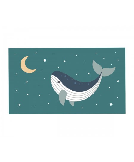 Πετσέτα Θαλάσσης 160x90cm Teal Whale - Monnëka