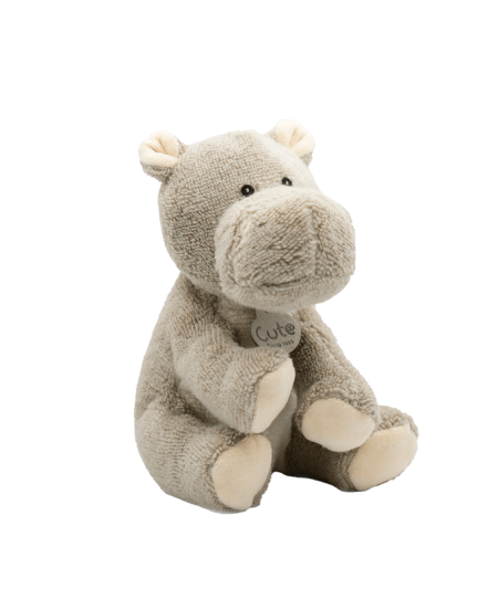 Λούτρινος Μικρός Ιπποπόταμος Organic Cotton Blend 18cm - CUTE