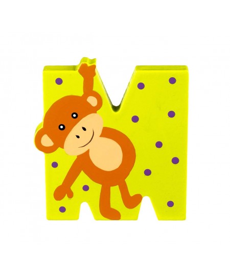 Ξύλινο Γράμμα M Alphabet Letters Orange Tree Toys