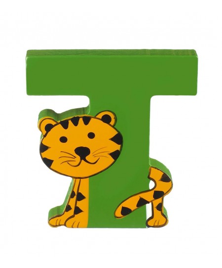 Ξύλινο Γράμμα T Alphabet Letters Orange Tree Toys