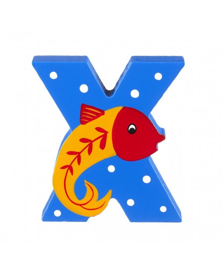 Ξύλινο Γράμμα X Alphabet Letters Orange Tree Toys