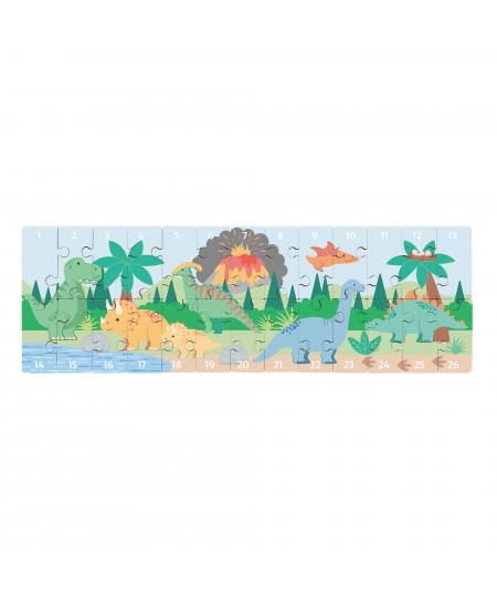 Παζλ Αριθμών Dinosaurs Orange Tree Toys (FSC®)