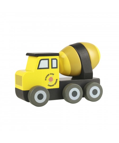 Ξύλινο Φορτηγό Μπετονίερα Construction Orange Tree Toys (FSC®)