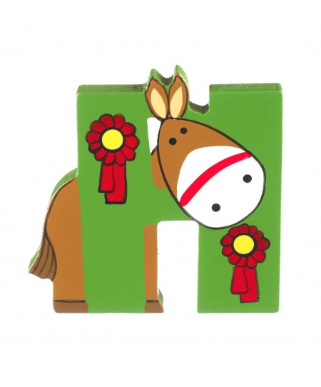 Ξύλινο Γράμμα H Alphabet Letters Orange Tree Toys