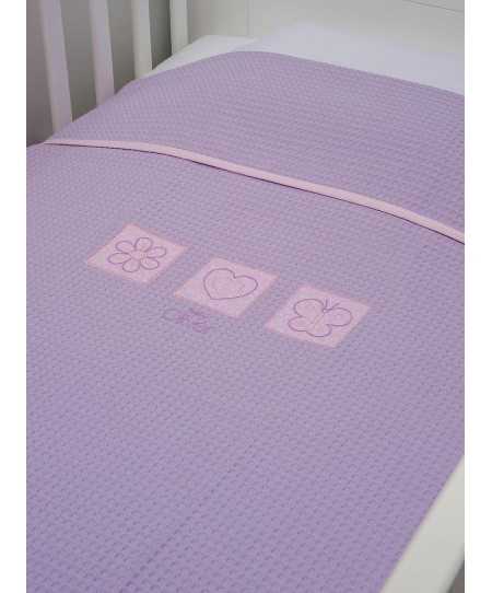 Baby Oliver des.471 Κουβέρτα Πικέ Κούνιας 100x140