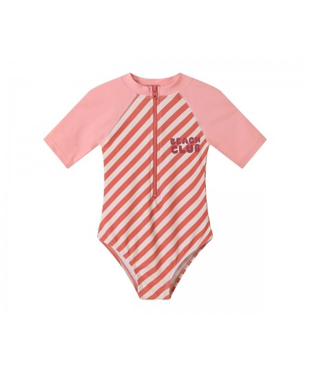 Μακρυμάνικο Μαγιό με Φερμουάρ και Προστασία από τον Ήλιο Bloom&Blush 4-5 Ετών Monnëka