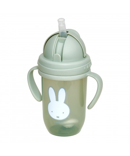 Παγούρι με Χερούλια και Καλαμάκι 260ml Miffy Green KOKO