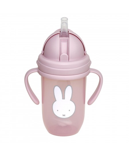 Παγούρι με Χερούλια και Καλαμάκι 260ml Miffy Pink KOKO