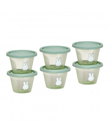 Σετ 6 Φαγητοδοχείων 120ml Miffy Green KOKO