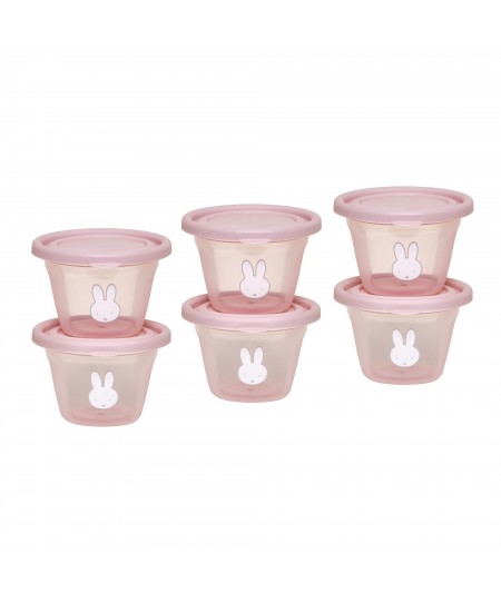Σετ 6 Φαγητοδοχείων 120ml Miffy Pink KOKO