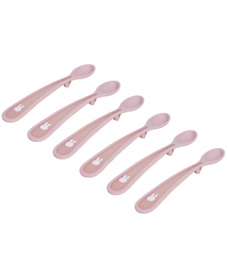 Σετ 6 Κουταλάκια 17cm με Μαλακή Λαβή Miffy Pink KOKO