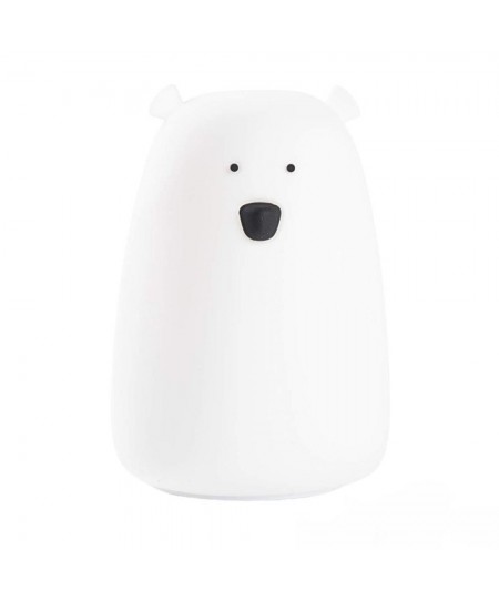 Φωτιστικό Σιλικόνης Bear Lamp White 16cm - Rabbit & Friends