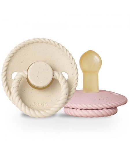 Σετ 2 Πιπίλες Latex FRIGG Mini Mocha Vanilla Cream/Rose Latte 6-18 Μηνών