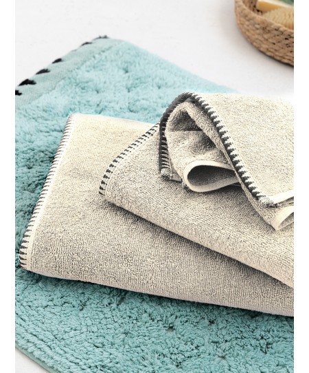 Πετσέτα χεριών (30Χ50) BROOKLYN BEIGE, PALAMAIKI 