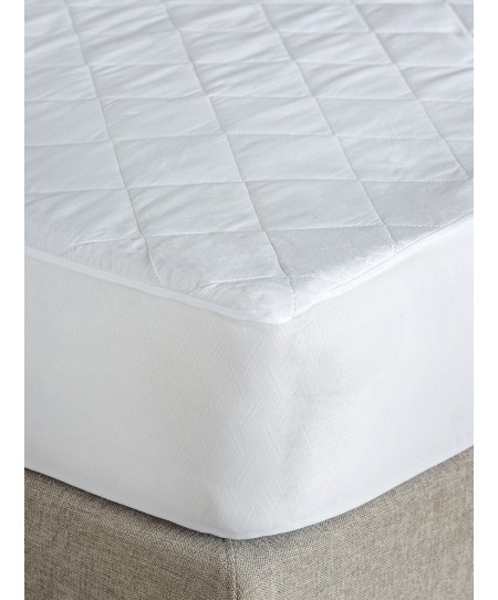 Κάλυμμα King size White Comfort 180x200+35 QUILTED-WATERPROOF