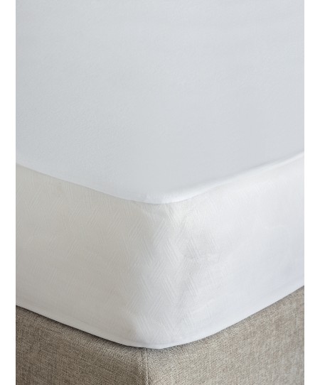 Κάλυμμα Ημίδιπλο White Comfort 100x200+35 JERSEY WATERPROOF
