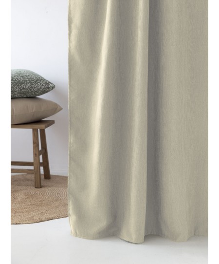 Κουρτίνα Με Τρουκς 140x260 AMY CREME