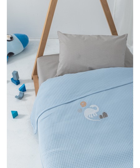 Κουβέρτα Πικέ Κούνιας Baby Blankets 100x150 CANDY/2 BLUE