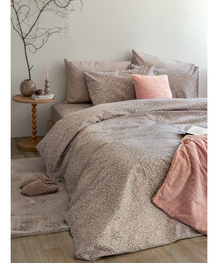 Σετ King Size Σεντόνια Flannel Beauty 280x265 FB0227