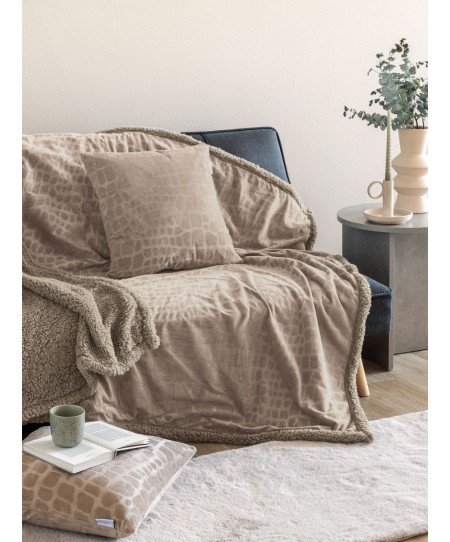 Διακοσμητική Μαξιλαροθήκη Home Décor 45x45 FLO BEIGE