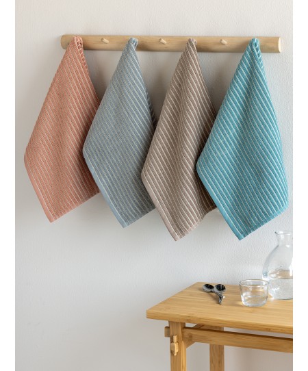 Σετ 2 Πετσέτες Κουζίνας Kitchen Towels 40x50 KITY GREY