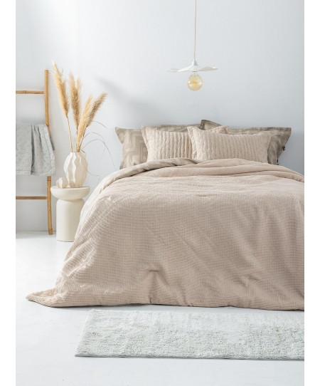 Κουβερλί ημίδιπλο 160x240 ALISON BEIGE