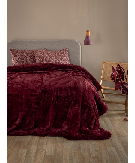 Κουβερτοπάπλωμα Υπέρδιπλο 220x240 EMBER WINE