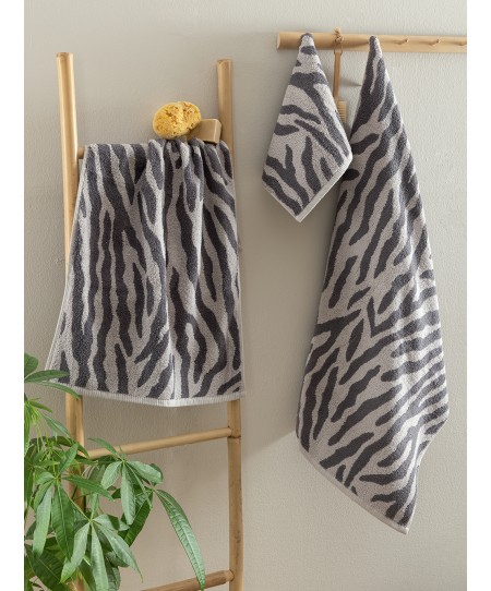 Πετσέτα Προσώπου Towels Collection 50x90 ZEB GREY