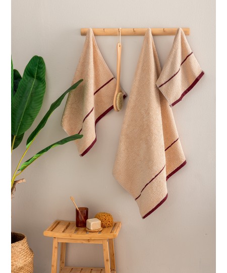 Σετ Πετσέτες (30X50, 50X90, 70X140) FIVI BEIGE