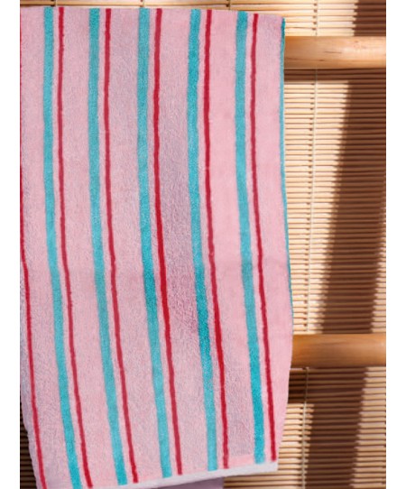 Πετσέτα Προσώπου Towels Collection 50x90 STRIP PINK