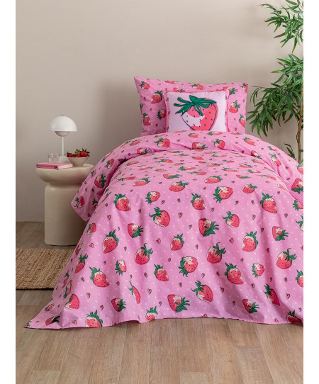 Σετ Μονά Σεντόνια My Kingdom 110x200+32 MK776 Με Λάστιχο