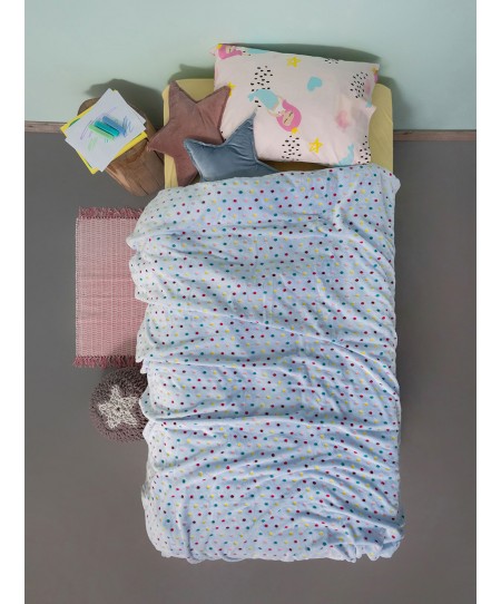 Κουβέρτα fleece φωσφοριζέ (160Χ220) BUBBLE, PALAMAIKI
