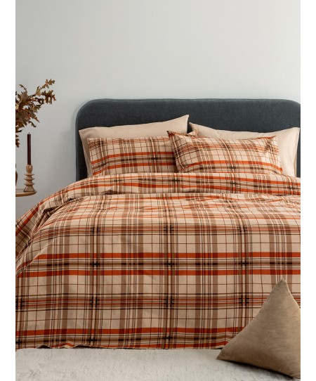 Σετ Μονά Σεντόνια Flannel Beauty 110Χ200+32 FB0248 Με Λάστιχο