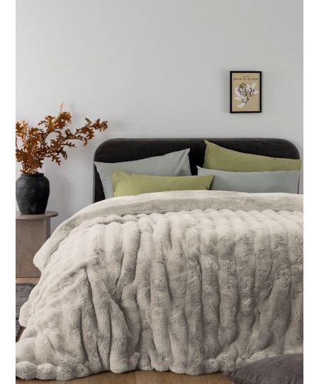 Κουβερτοπάπλωμα Υπέρδιπλο 220x240 COMFO GREY