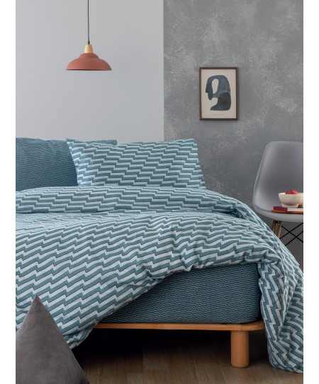 Σετ Μονά Σεντόνια Fashion Life 110x200+30 FL6319 Με Λάστιχο