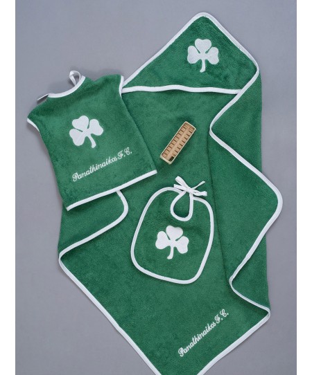 Σετ λουτρού 3 τεμ. PANATHINAIKOS BABY BLOCK, PALAMAIKI
