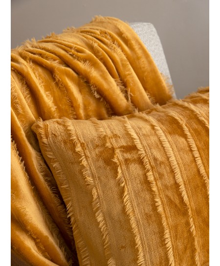 Κουβέρτα καναπέ (130Χ180) GWEN GOLD, PALAMAIKI