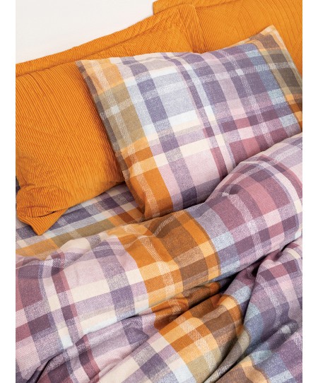 Σετ Μονά Σεντόνια Flannel Beauty 170x265 FB0218 Χωρίς Λάστιχο