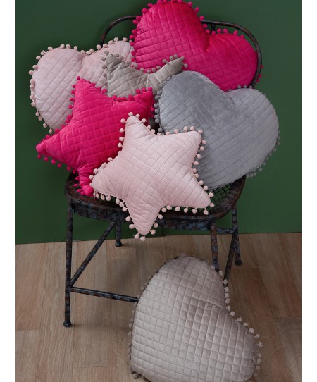 Διακοσμητικό Μαξιλαράκι Καρδιά 40x38 ELWIN ROSE