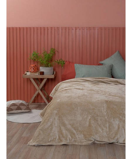 Κουβέρτα Fleece 220x240 CHLOEE SAND