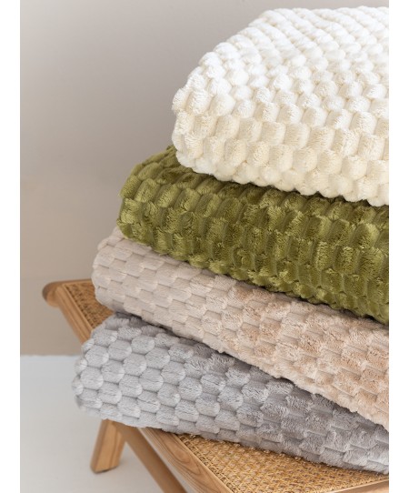 Κουβέρτα Fleece 220x240 ASTER CREME 