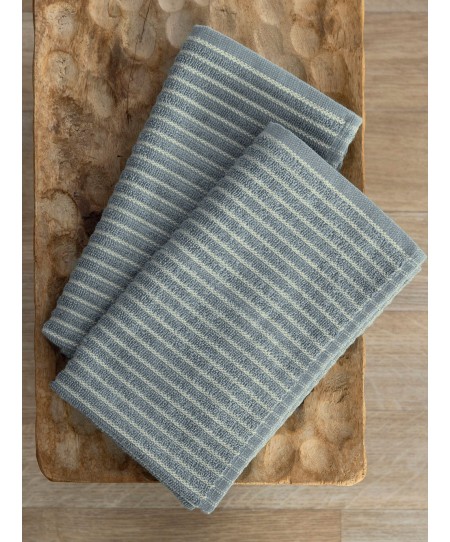 Σετ 2 Πετσέτες Κουζίνας Kitchen Towels 40x50 KITY GREY