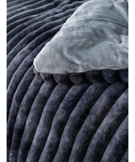 Κουβερτοπάπλωμα Υπέρδιπλο 220x240 TIDI/2 GREY