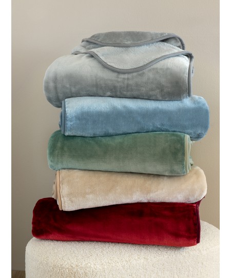 Κουβέρτα Βελουτέ 240x260 DREAM VELOUR/4 ASH