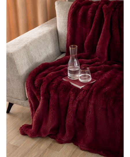 Γούνα Υπέρδιπλη 220x240 Heather BORDO