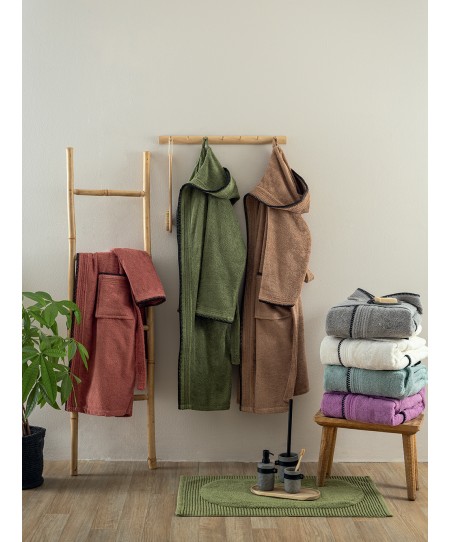 Μπουρνούζι Bath Collection BRIDGE OLIVE Small